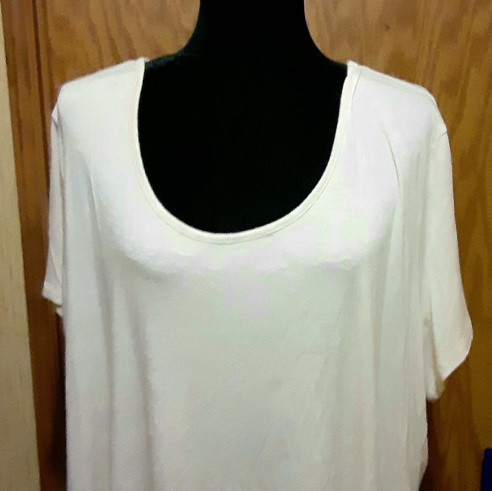 Sweet Tea's by Pink Rose lattice back Tshirt 3X